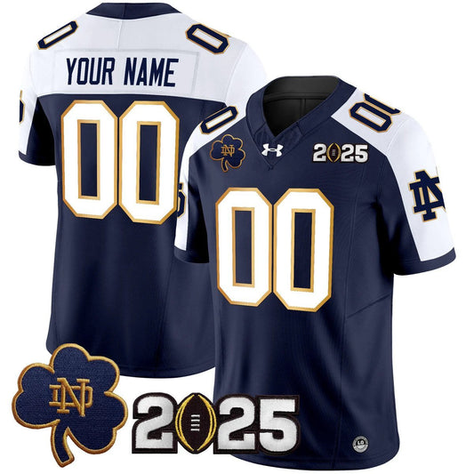 Custom Notre Dame Jersey Name, Number 2025 CFP Final Patch V3 Stitched Navy Alter by My Store NCAA Football Jerseys