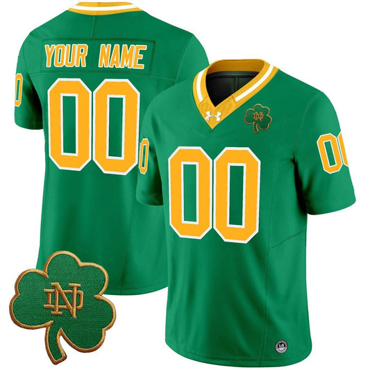 Custom Notre Dame Jersey Name, Number 2025 Vapor Limited V3 Stitched Throwback by My Store NCAA Football Jerseys