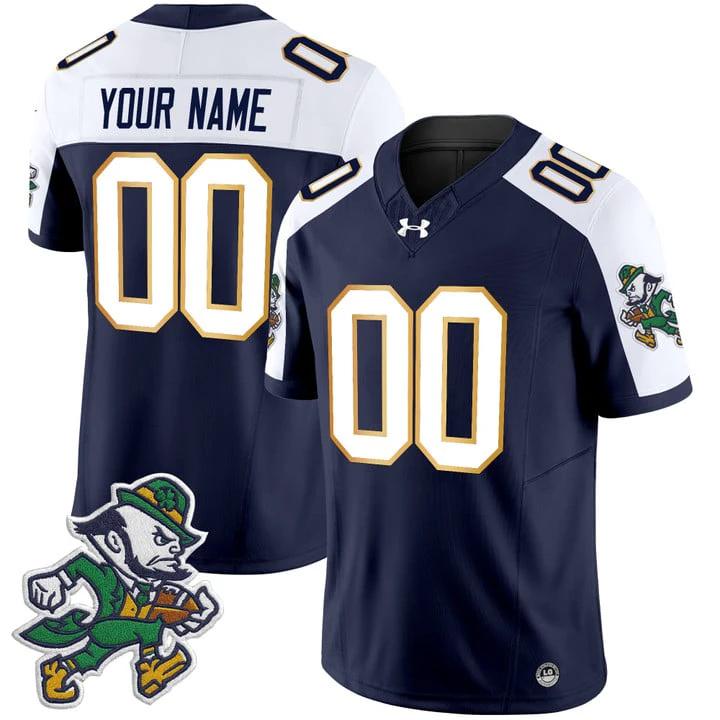 Custom Notre Dame Jersey Name, Number 2025 Gridiron Leprechaun Edition Alternate by NCAA Football Jersey