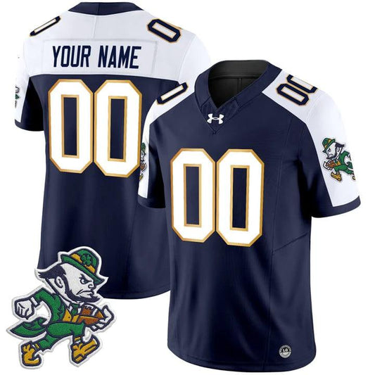 Custom Notre Dame Jersey Name, Number 2025 Gridiron Leprechaun Edition Alternate by NCAA Football Jersey