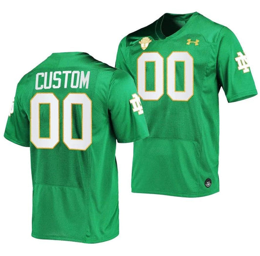 Custom Notre Dame Jersey Name and Number College Football Kelly Green 2023 by My Store