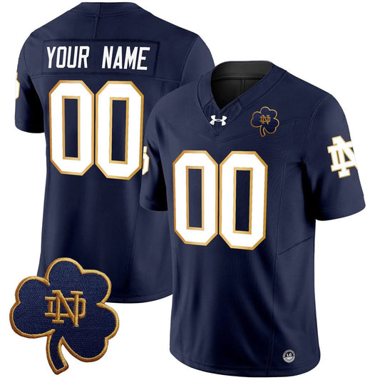 Custom Notre Dame Jersey Name, Number 2025 Vapor Limited V3 Stitched Navy by My Store NCAA Football Jerseys