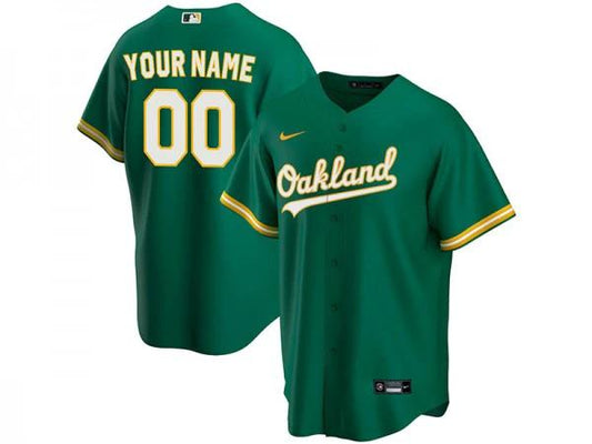 Custom Oakland Athletics Cool Base Jersey Gray by My Store