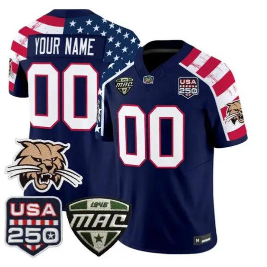 Custom Ohio Bobcats Jersey Name, Number 2026 Vapor Stitched by My Store NCAA Football Jerseys
