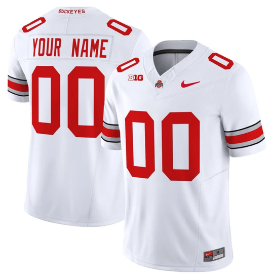 Custom Ohio State Buckeyes Jersey Name, Number Football Stitched White by My Store