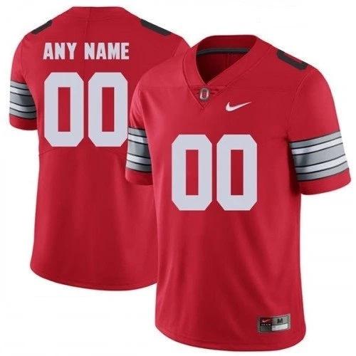 Custom Ohio State Buckeyes Jersey Name and Number NCAA College Football Red by My Store