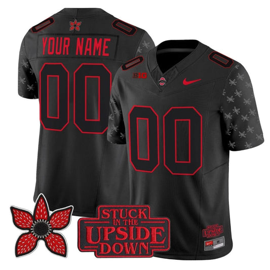 Custom Ohio State Buckeyes Jersey Stranger Things Edition Vapor Limited Stitched by NCAA Football Jersey