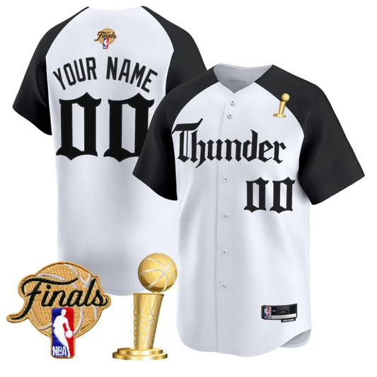 Custom Oklahoma City Thunder Jersey Gothic Storm 2025 Champions Stitched by My Store