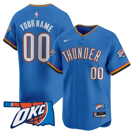 Custom Oklahoma City Thunder Jersey Vapor Baseball Stitched Icon by My Store
