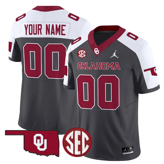 Custom Oklahoma Sooners Jersey Name, Number 2025 Limited Stitched Special by My Store NCAA Football Jerseys
