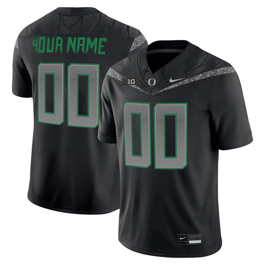 Custom Oregon Ducks Jersey Name, Number 2025 Vapor Limited V2 Stitched Black by NCAA Football Jersey