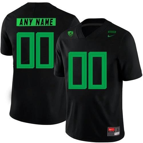 Custom Oregon Ducks Jersey Name and Number NCAA College Football Black by My Store