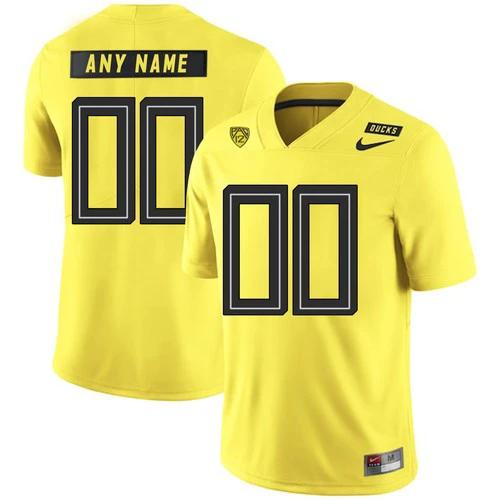 Custom Oregon Ducks Jersey Name and Number NCAA College Football Yellow by My Store