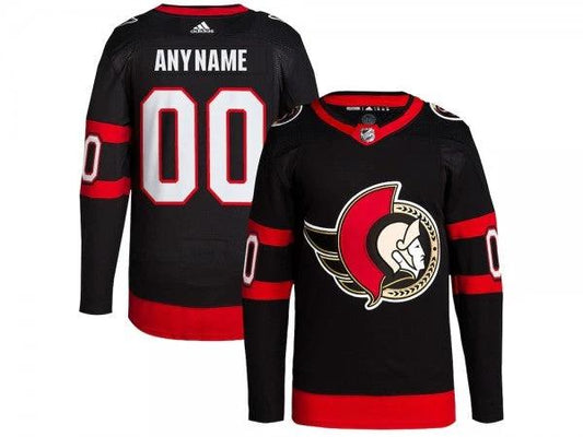 Custom Ottawa Senators Black Home Jersey by Hockey David