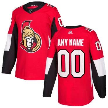 Custom Ottawa Senators Red Stitched 2017-2018 NHL Jersey by Hockey David