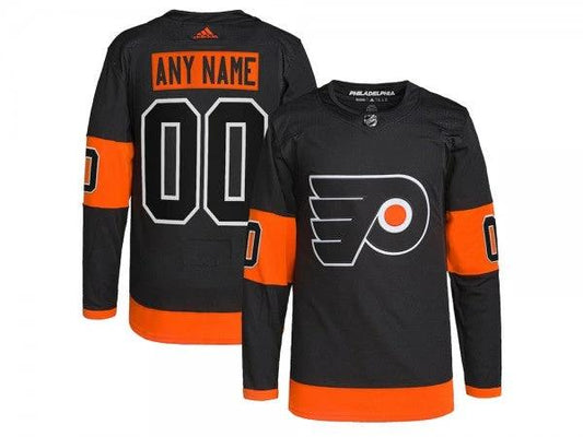 Custom Philadelphia Flyers Black Alternate Jersey by Hockey David