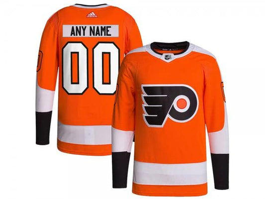 Custom Philadelphia Flyers Orange Home Jersey by Hockey David