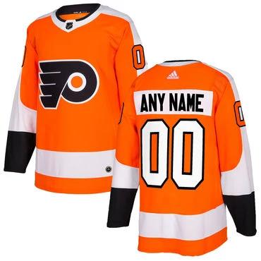 Custom Philadelphia Flyers Orange Home Stitched Adidas NHL Jersey by Hockey David