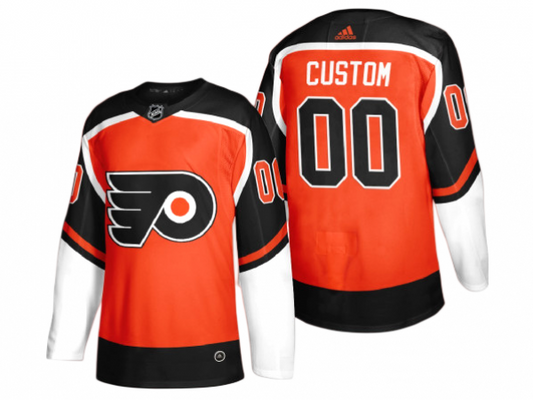 Custom Philadelphia Flyers Orange Reverse Retro Jersey by Hockey David