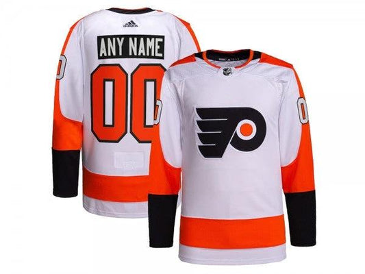 Custom Philadelphia Flyers White Away Jersey by Hockey David