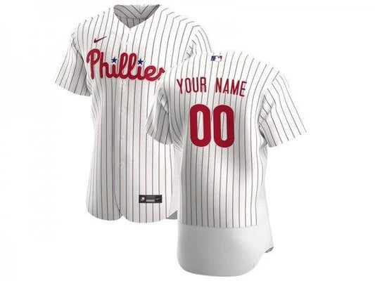 Custom Philadelphia Phillies Flex Base Jersey White by My Store