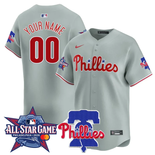 Custom Philadelphia Phillies Jersey 2026 MLB All-Star Stitched Gray by My Store