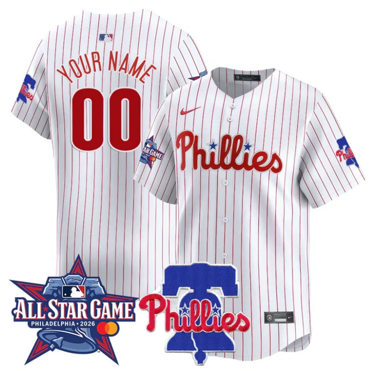 Custom Philadelphia Phillies Jersey 2026 MLB All-Star Stitched White by My Store