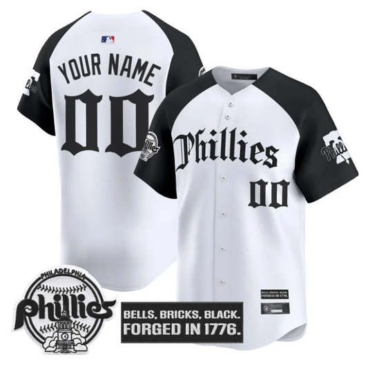 Custom Philadelphia Phillies Jersey Gothic Liberty Edition Stitched Alternate by My Store