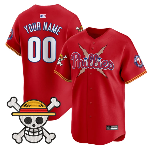 Custom Philadelphia Phillies Jersey One Piece 2025 Limited Stitched Red by My Store