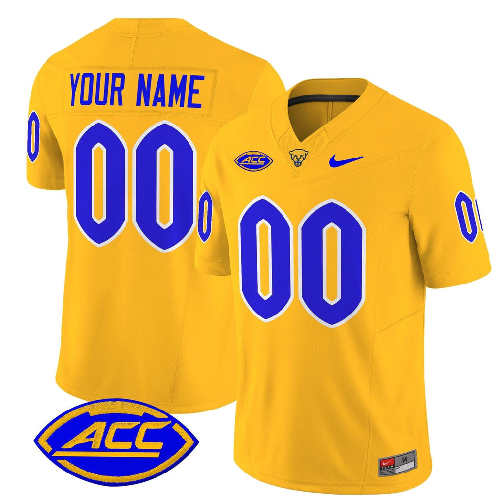 Custom Pittsburgh Panthers Jersey Name, Number 2025 Limited Stitched Gold by My Store