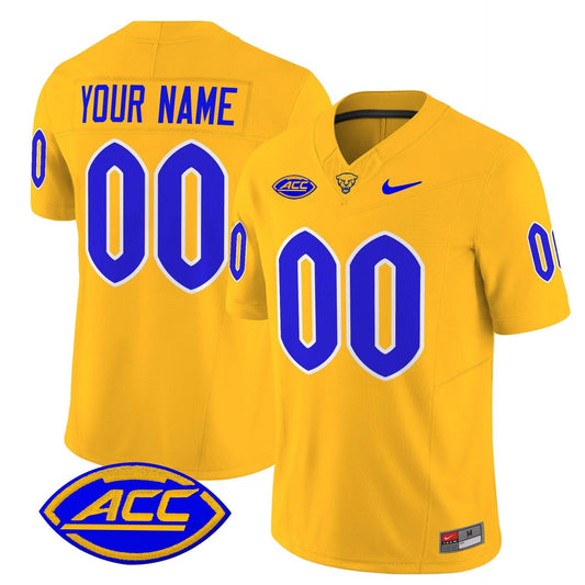Custom Pittsburgh Panthers Jersey Name, Number 2025 Limited Stitched Gold by My Store