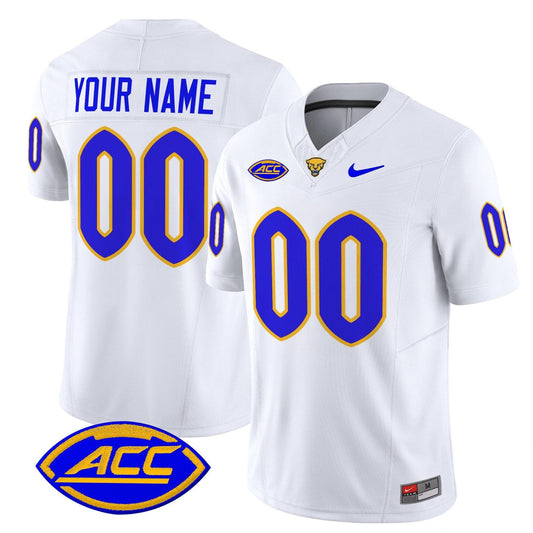 Custom Pittsburgh Panthers Jersey Name, Number 2025 Limited Stitched White by My Store