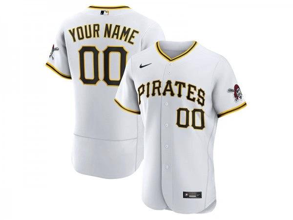Custom Pittsburgh Pirates Flex Base Jersey White by My Store