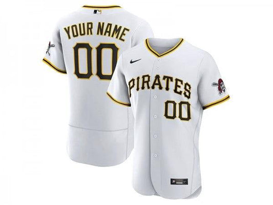 Custom Pittsburgh Pirates Flex Base Jersey White by My Store