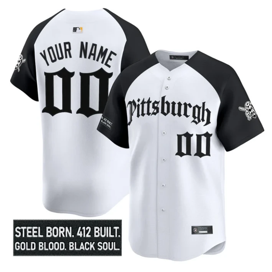 Custom Pittsburgh Pirates Jersey Gothic Steel City Edition Stitched by My Store