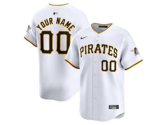 Custom Pittsburgh Pirates Limited Jersey - White by My Store