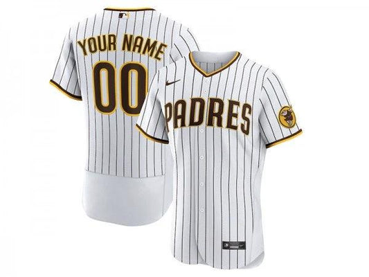 Custom San Diego Padres Flex Base Jersey White by My Store