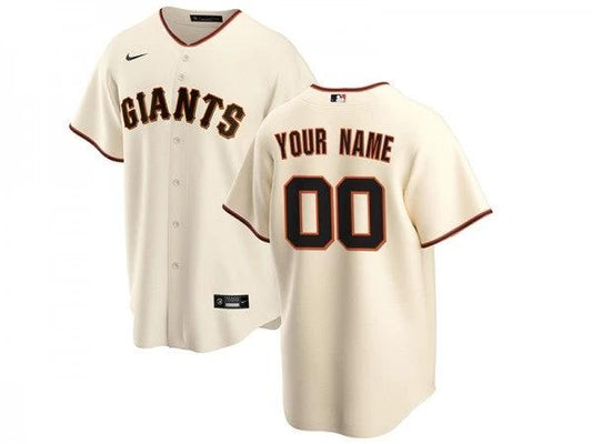 Custom San Francisco Giants Cool Base Jersey Cream by My Store
