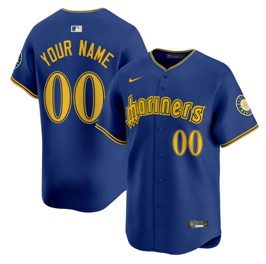 Custom Seattle Mariners Jersey 2025 Vapor Premier Limited Stitched Blue by My Store