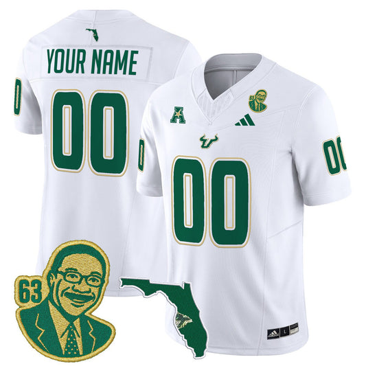 Custom South Florida Bulls Jersey Lee Roy Selmon Legacy Edition Stitched White by My Store NCAA Football Jerseys