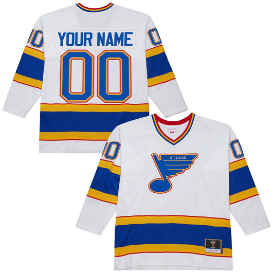 Custom St. Louis Blues Jersey Throwback 1990-91 Power Play Name Number Stitched by Hockey David