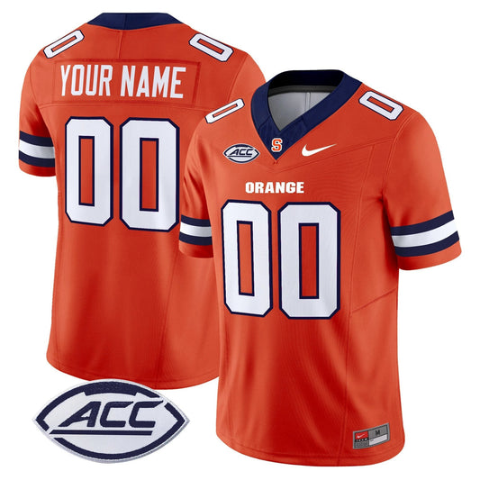 Custom Syracuse Orange Jersey 2025 Name, Number Vapor Stitched Orange by NCAA Football Jersey