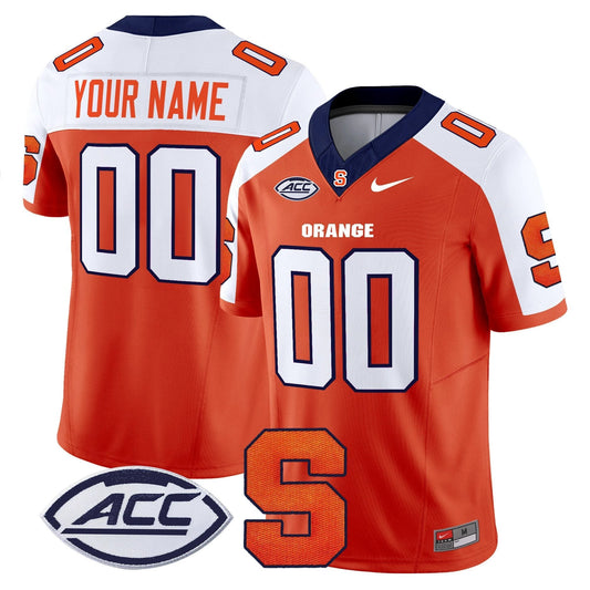 Custom Syracuse Orange Jersey 2025 Name, Number Vapor Stitched Orange Alternate by NCAA Football Jersey
