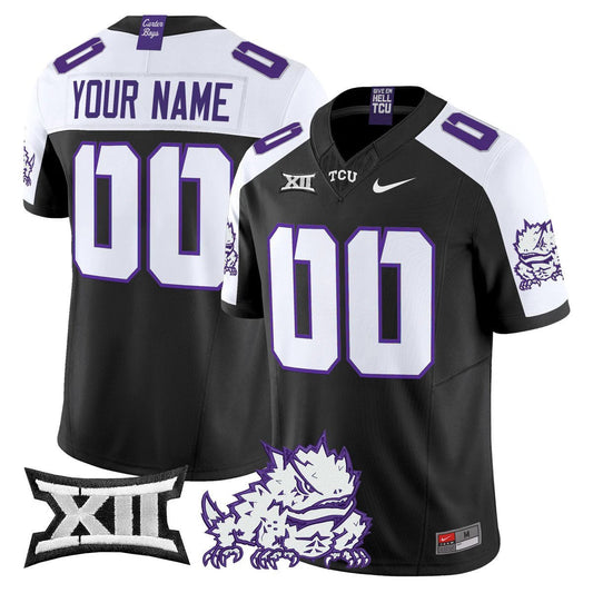 Custom TCU Horned Frogs Jersey Name, Number 2025 Limited Stitched Black Alter by My Store NCAA Football Jerseys