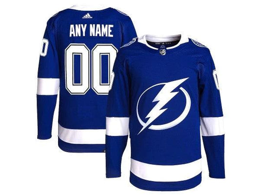 Custom Tampa Bay Lightning Blue Home Jersey by Hockey David