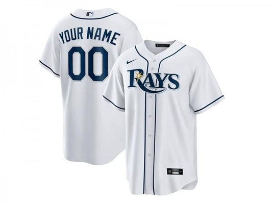 Custom Tampa Bay Rays Cool Base Jersey White by My Store