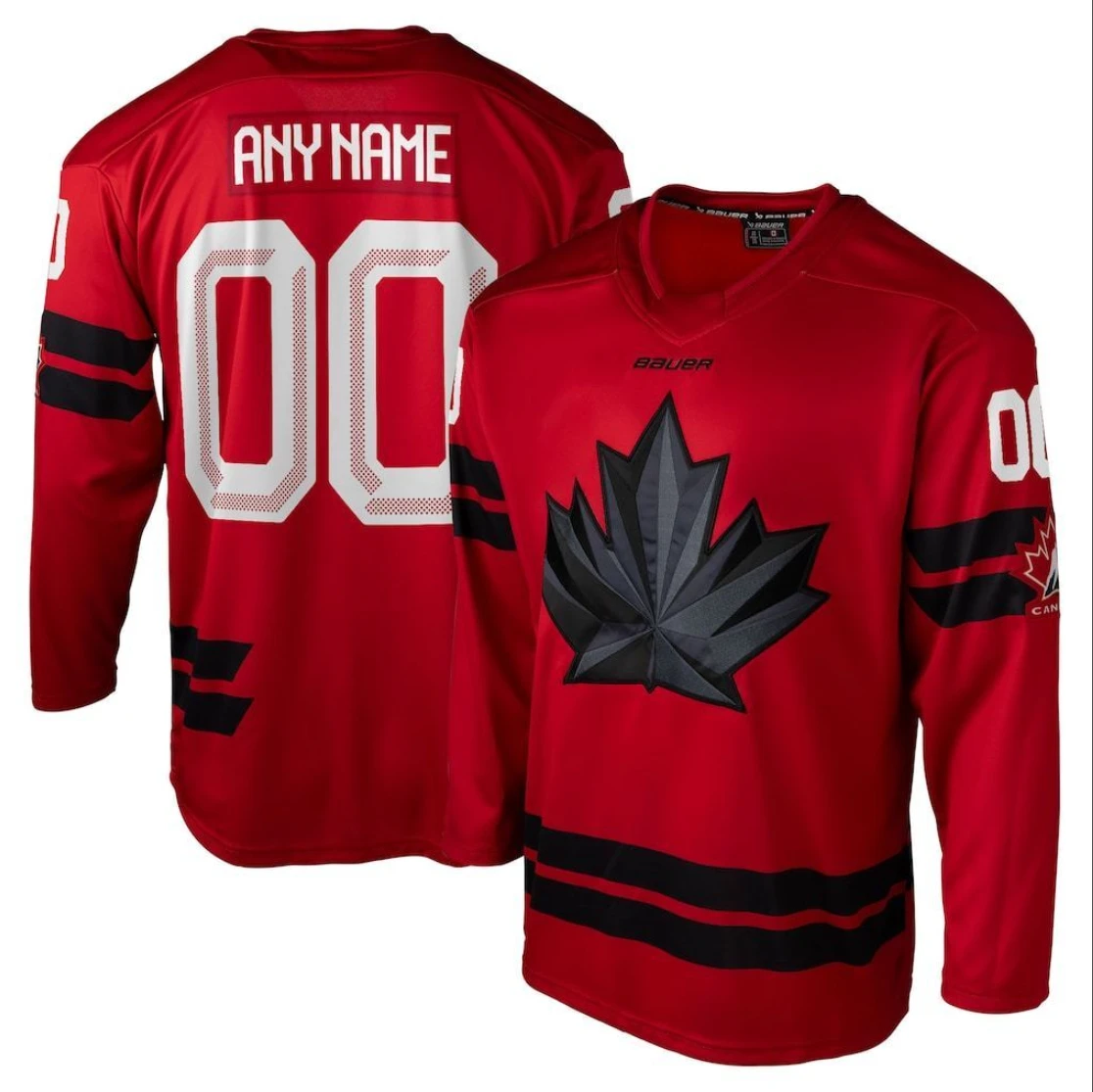 Custom Team Canada Hockey Jersey 2026 Stitched Name Number Personalized Red by Hockey David