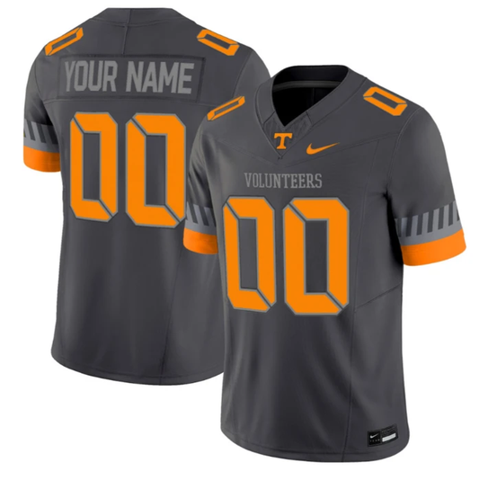 Custom Tennessee Vols Jersey 2025 Smokey Grey Series Stitched Anthracite by NCAA Football Jersey