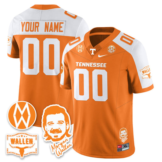Custom Tennessee Vols Jersey Name, Number Morgan Wallen 2025 Stitched Orange Alter by My Store
