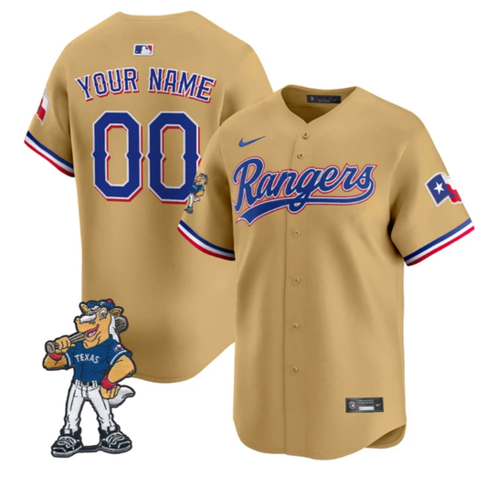 Custom Texas Rangers Jersey Rangers Captain Patch Vapor Premier Limited All Stitched by My Store